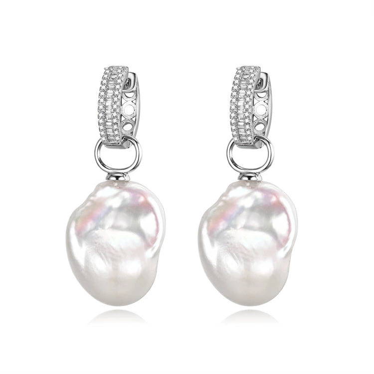 Luxury Baroque Natural Pearl Earrings