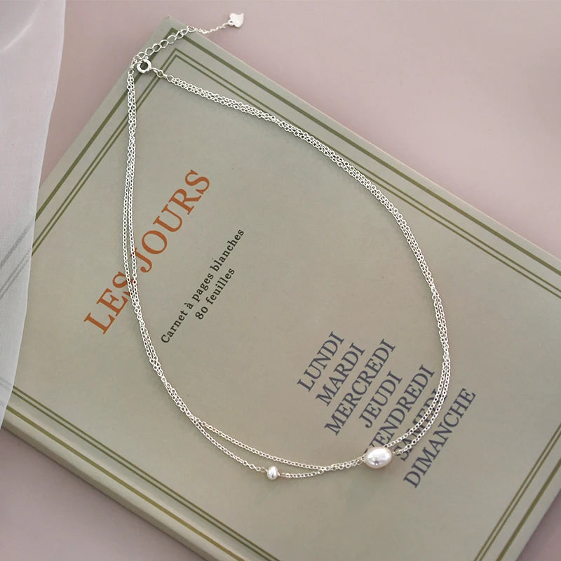 Duo Pearl Elegance Necklace