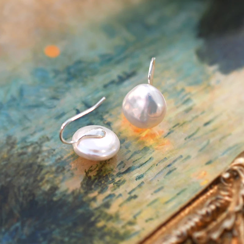 Nova Coin Pearl Earring