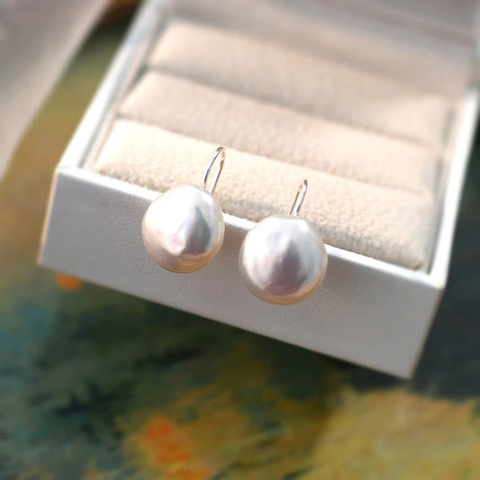 Nova Coin Pearl Earring